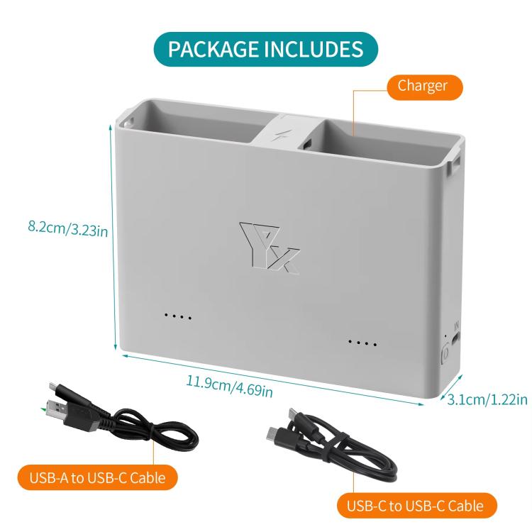 For DJI Mini 4 Pro / Mini 3 Pro / Mini 3 YX Two-Way Charger Battery Manager, Two-Way