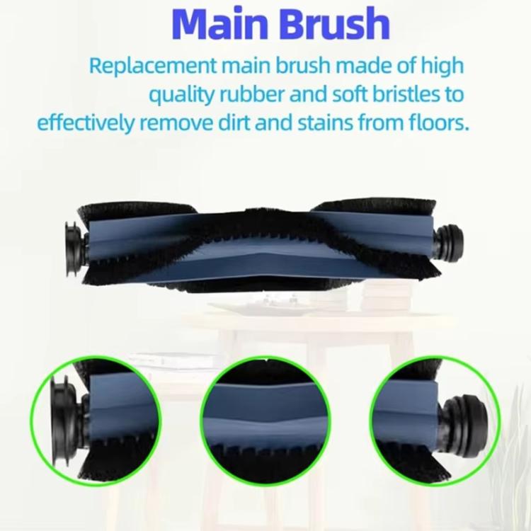 For Eufy X10 Pro Omni Robot Vacuum Replacement Parts, 3pcs Mop Pad, 4pcs Side Brush, Main Brush, 3pcs Filter