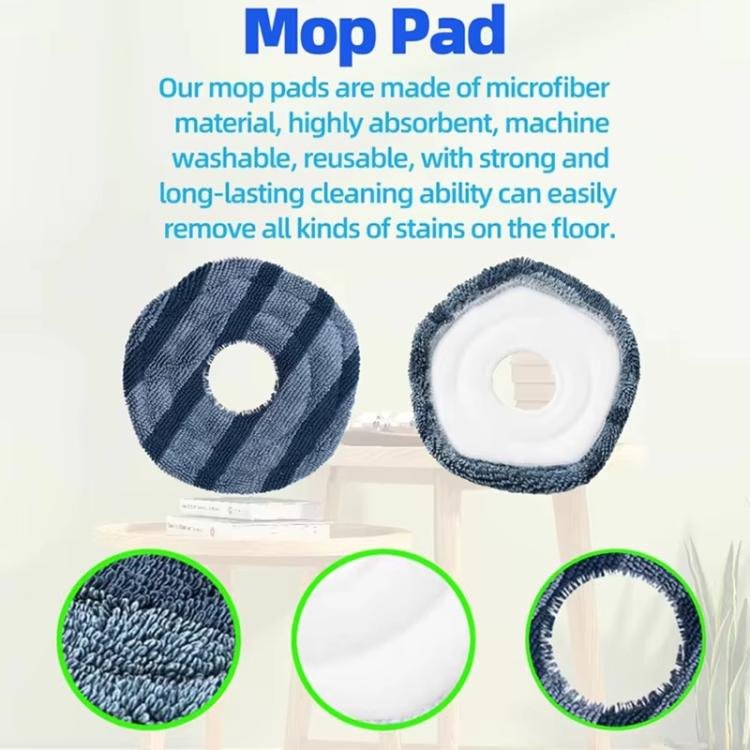 For Eufy X10 Pro Omni Robot Vacuum Replacement Parts, 3pcs Mop Pad, 4pcs Side Brush, Main Brush, 3pcs Filter