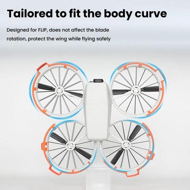لطائرة DJI Flip بدون طيار مع حلقة مصد ثلاثية القوائم
