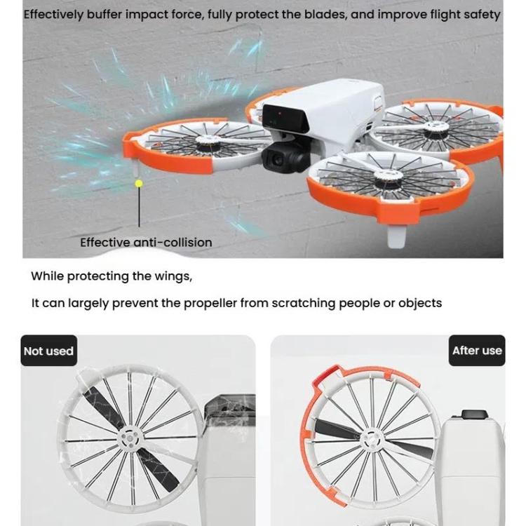 لطائرة DJI Flip بدون طيار مع حلقة مصد ثلاثية القوائم