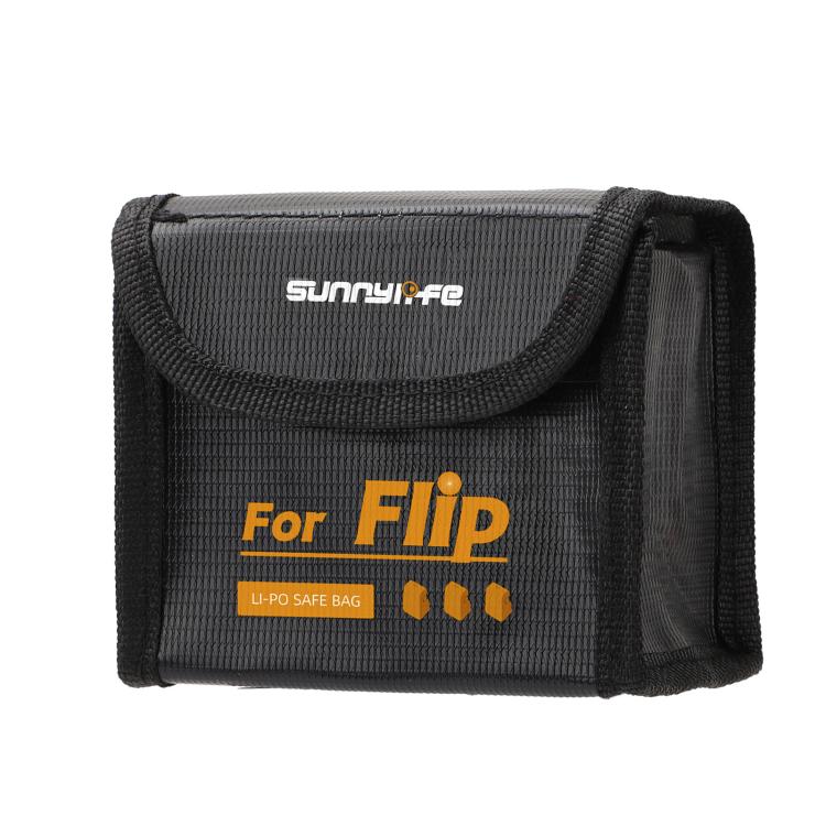 حقيبة تخزين آمنة مقاومة للانفجار من ليثيوم أيون لبطارية DJI Flip Sunnylife، حقيبة حماية مقاومة للهب، صغيرة (لبطارية واحدة)، متوسطة (لبطاريتين)، كبيرة (لبطاريتين)