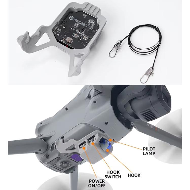 لجهاز نقل قاذف الهواء للطائرات بدون طيار DJI Air 3S RCSTQ
