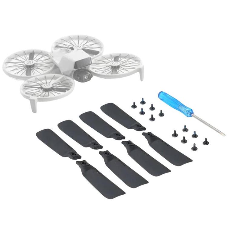 لطائرة DJI Flip RCSTQ بدون طيار، 8 قطع من مجاديف استبدال سريعة الفك لتقليل الضوضاء