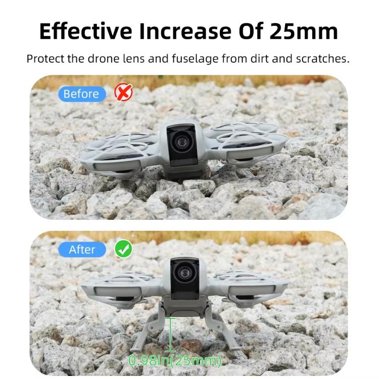 حامل معزز لمعدات هبوط الطائرة بدون طيار من DJI Neo BRDRC NEO021، حامل زلاجة قابل للطي، NEO021