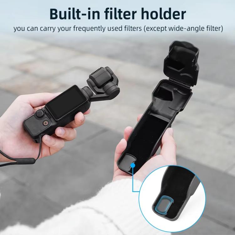غطاء عدسة BRDRC وحافظة كاميرا وواقي شاشة لملحقات DJI OSMO Pocket 3