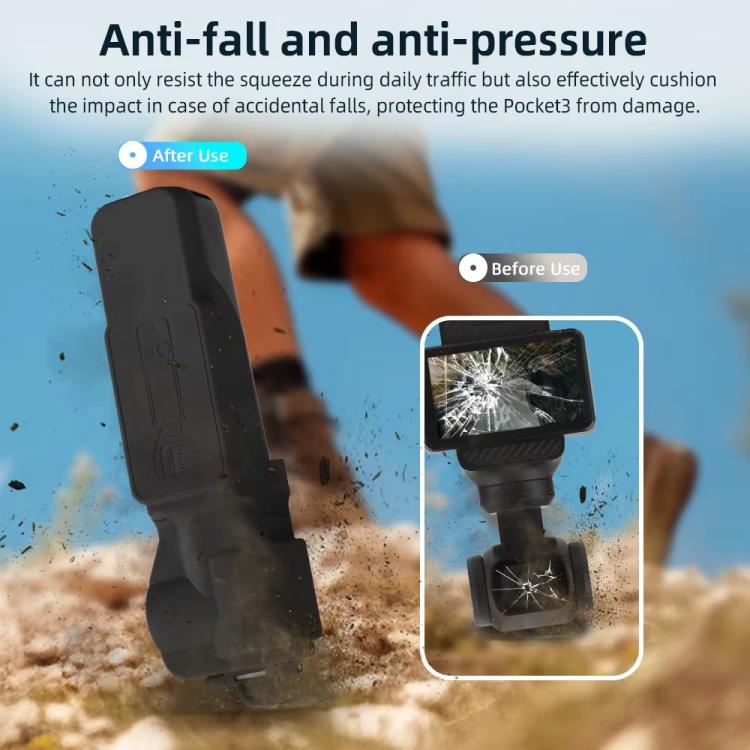 غطاء عدسة BRDRC وحافظة كاميرا وواقي شاشة لملحقات DJI OSMO Pocket 3