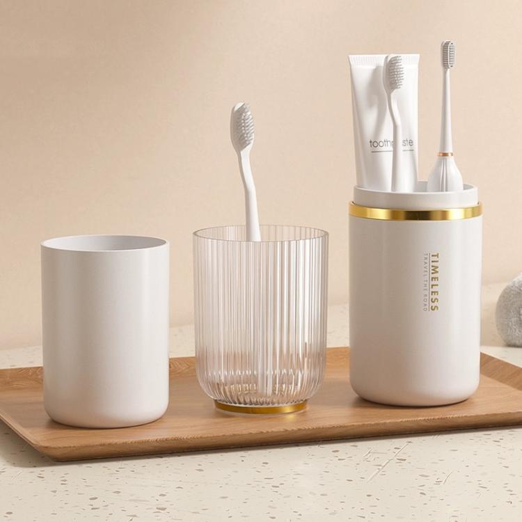 Transparent Toothbrush Travel Container Toothpaste Storage Cup Box Organizer, 2-in-1 White, 2-in-1 Green, 3-in-1 White, 3-in-1 Green