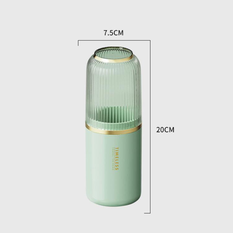 Transparent Toothbrush Travel Container Toothpaste Storage Cup Box Organizer, 2-in-1 White, 2-in-1 Green, 3-in-1 White, 3-in-1 Green