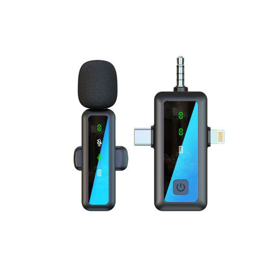 H65 3 In 1 Lavalier Wireless Microphone Outdoor Broadcast Noise Canceling Sports Camera Microphone