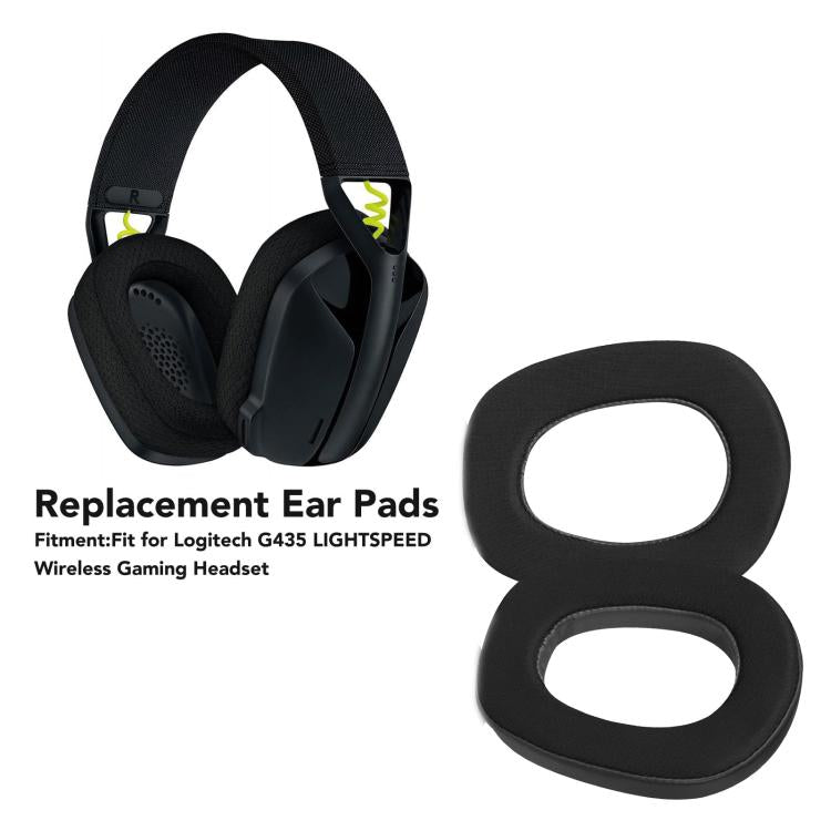 For Logitech G435 Headset 1pair Cool Leather Earpads Earmuffs Sponge Cover, Black Cool Leather, Rose Red Cool Leather, Blue Cool Leather
