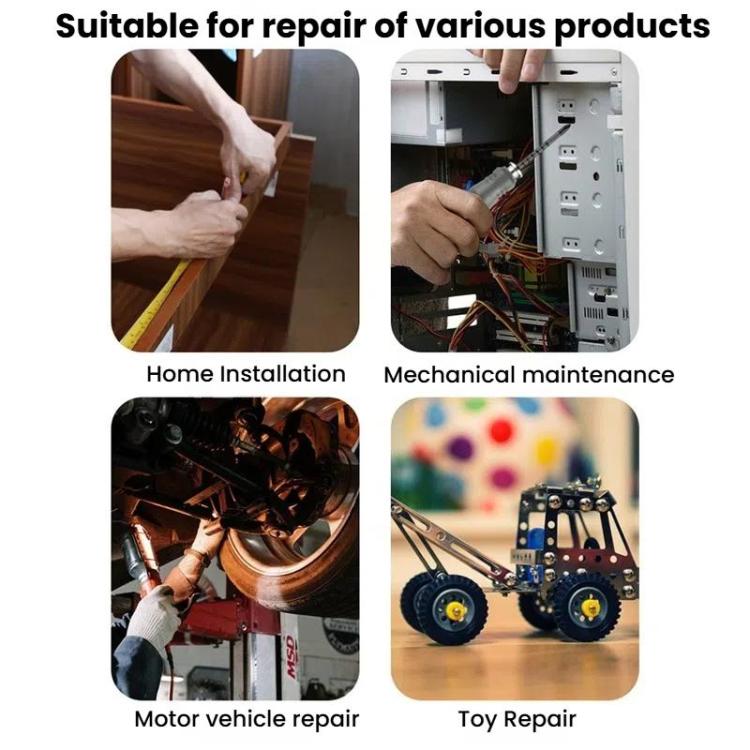 Multifunctional Combination Retractable Dual-purpose Screwdriver Set Iso-U Phillips Screwdriver Repair Tools, 18 In 1