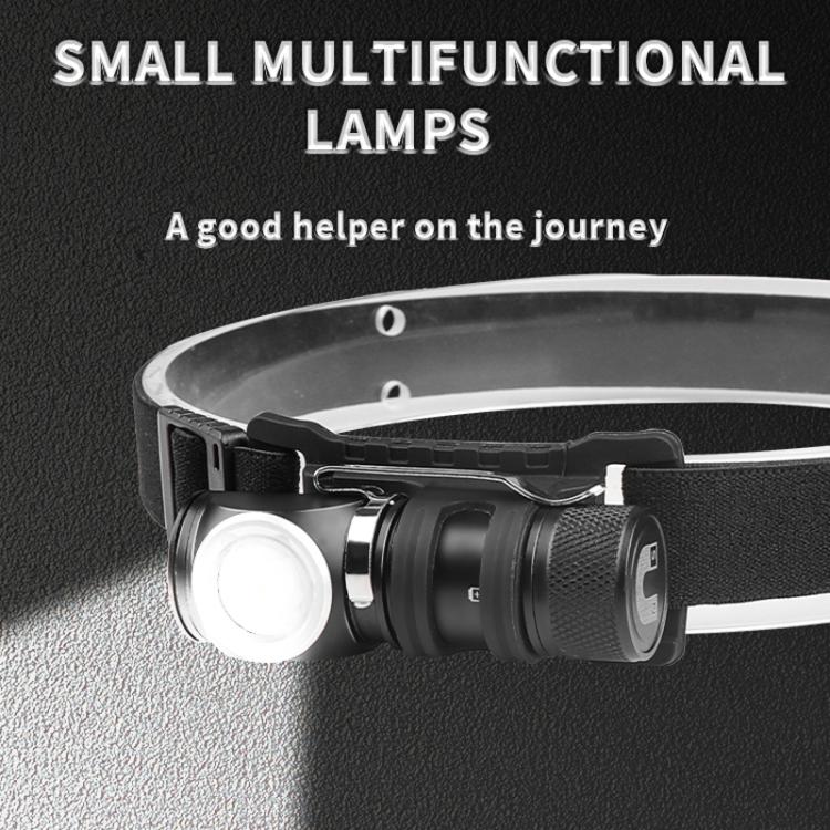 LED Flashlight Rechargeable Portable Multifunctional With Magnetic Headlight