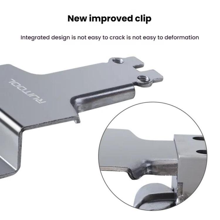 RUITOOL Stainless Steel Push Quick Drawer Clamp Adjustable Telescopic Woodworking Fixture Clamps, Small Bow Clip, Small Bow Clip + 1pc Big Bow Clip Plate