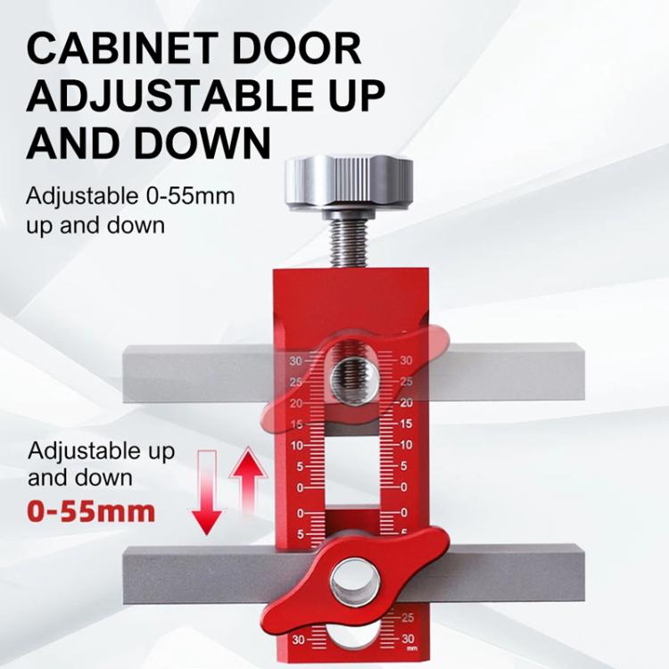 RUITOOL Cabinet Door Installation Locator Aids Adjustable Rebounder Punched Mounting Jig Leveling Device, With 10mm Drill + Brass Limit Ring, With 10mm Drill, With 6/8/10mm Drill Brass Limit Ring + 6/8mm Drill Sleeve, Without Drill