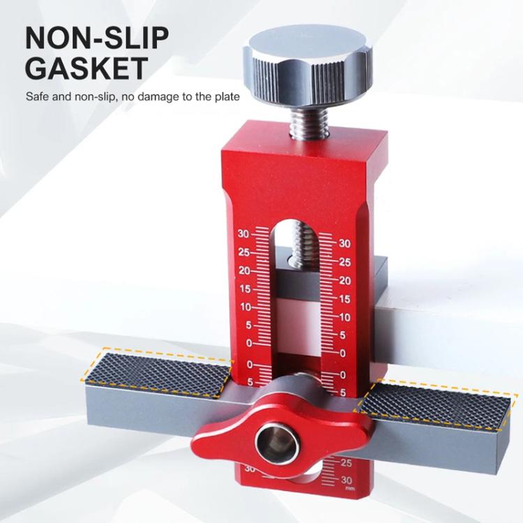 RUITOOL Cabinet Door Installation Locator Aids Adjustable Rebounder Punched Mounting Jig Leveling Device, With 10mm Drill + Brass Limit Ring, With 10mm Drill, With 6/8/10mm Drill Brass Limit Ring + 6/8mm Drill Sleeve, Without Drill