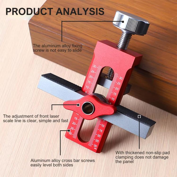 RUITOOL Cabinet Door Installation Locator Aids Adjustable Rebounder Punched Mounting Jig Leveling Device, With 10mm Drill + Brass Limit Ring, With 10mm Drill, With 6/8/10mm Drill Brass Limit Ring + 6/8mm Drill Sleeve, Without Drill