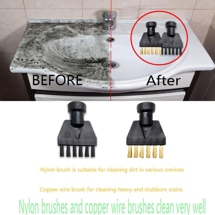 For Karcher SG-42 / SG-44 / SC1-SC5 Steamer Cleaning Small Flat Brush Accessories, Copper, Nylon