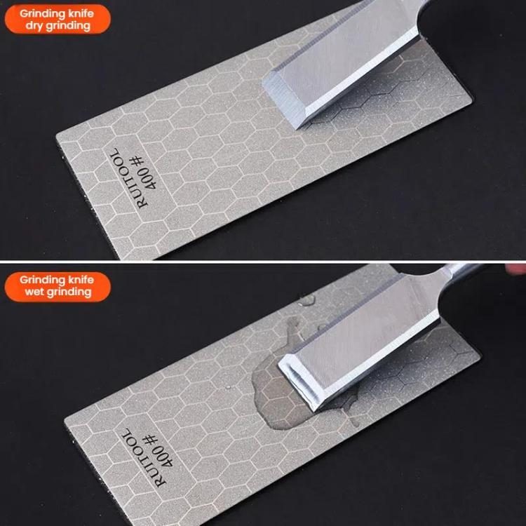 RUITOOL Emery Sharpening Disc Rectangular Diamond Honeycomb Knife Sharpener Household Polishing Tool, 200#, 400#, 1000#