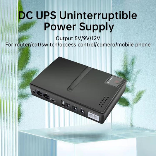Uninterruptible Power Supply with DC Output 5V/9V/12V for Router, Modem, Security Camera, Mobile Phone