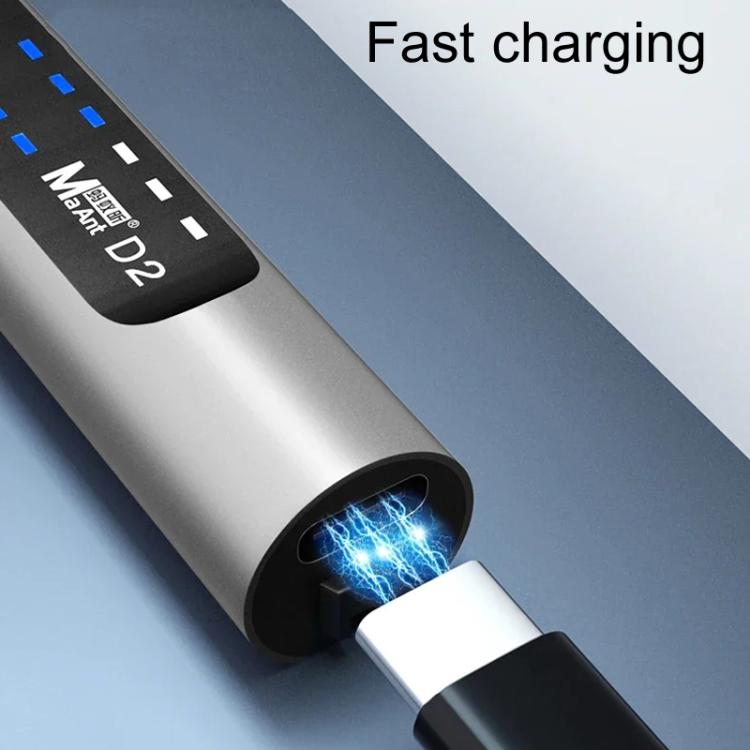 MaAnt D2 Rechargeable Speed Regulating Electric Grinding Pen Small Sanding Machine With 7 Sanding Heads, D2