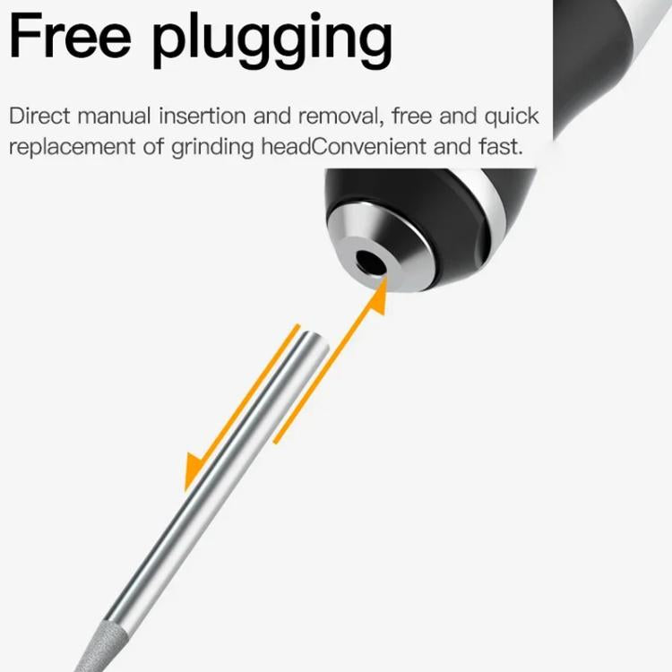 MaAnt D2 Rechargeable Speed Regulating Electric Grinding Pen Small Sanding Machine With 7 Sanding Heads, D2