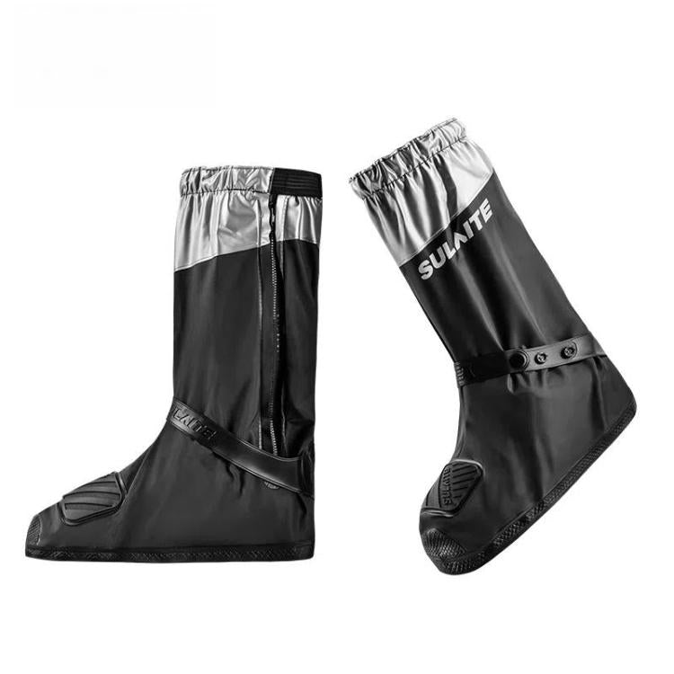 SULAITE Motorcycle Shoe Cover Thickened Anti-slip Wear-resistant Rain Shoes Outdoor Riding Adult Rain Boots, S, M, L, 2XL