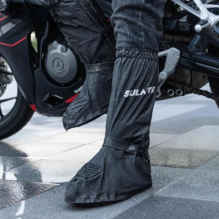 SULAITE Motorcycle Shoe Cover Thickened Anti-slip Wear-resistant Rain Shoes Outdoor Riding Adult Rain Boots, S, M, L, 2XL