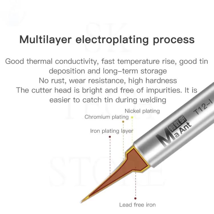 Lead-Free Soldering Iron Tip, MaAnt T12-I, MaAnt T12-K, MaAnt T12-SK, MaAnt T12-J, MaAnt T12-J-01