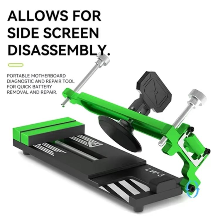 مجموعة إصلاح الشاشة بدون حرارة، فصل، إزالة كوب الشفط، تركيب كاميرا الشاشة، تركيب LW-317