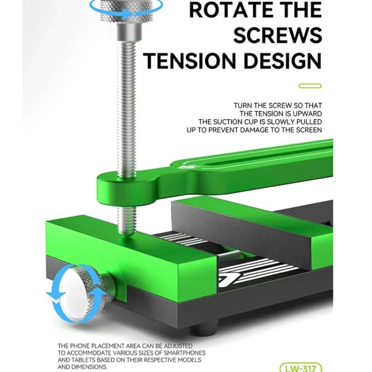 مجموعة إصلاح الشاشة بدون حرارة، فصل، إزالة كوب الشفط، تركيب كاميرا الشاشة، تركيب LW-317