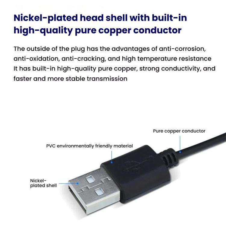 كابل طاقة USB ثنائي السنون 501 كابل زر التحكم في التشغيل والإيقاف شريط إضاءة LED سلك طاقة إضاءة نباتية