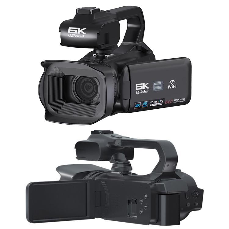 64MP 6K 18X Digital Zoom Ultra HD Video Camera With 4-Inch Touch Screen Camcorder