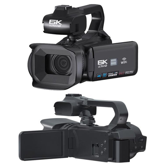64MP 6K 18X Digital Zoom Ultra HD Video Camera With 4-Inch Touch Screen Camcorder