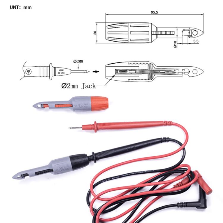 Universal Multimeter Test Piercing Probe For Auto Repair