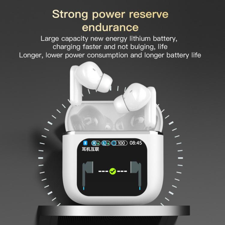 1.9 Inch TFT Full-Color Touchscreen Wireless 5.4 Earbuds ANC+ENC Noise Reduction In-Ear Sports Earphones