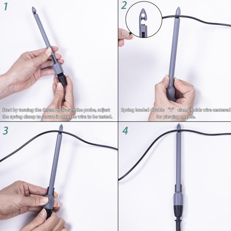 Banana Plug Multimeter Non-Destructive Piercing Probe