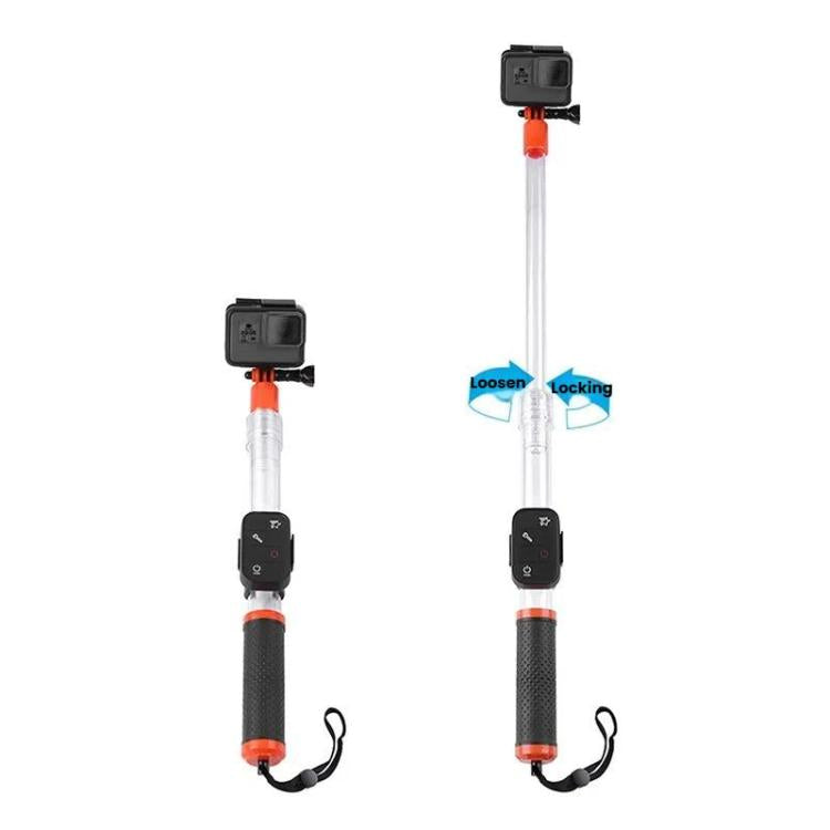 TELESIN Waterproof Selfie Stick For GoPro HERO Series / DJI Osmo Action Series And Other Sports Camera