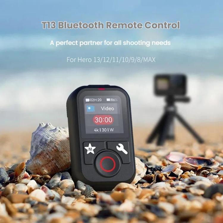 كاميرا رياضية T13 من TELESIN بمدى 60 متر مزودة بجهاز تحكم عن بعد لاسلكي بتقنية البلوتوث لكاميرا GoPro HERO13 أسود/12 أسود/11 أسود/10 أسود/9 أسود/8 أسود/ماكس