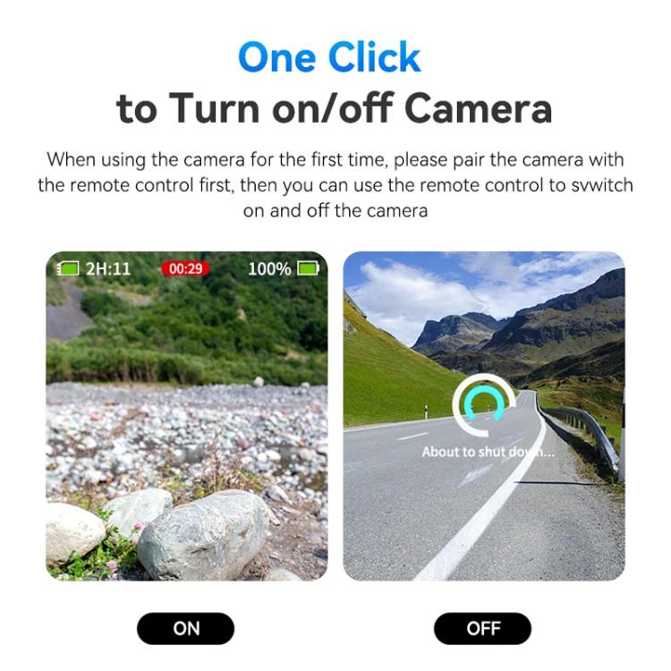 كاميرا رياضية T13 من TELESIN بمدى 60 متر مزودة بجهاز تحكم عن بعد لاسلكي بتقنية البلوتوث لكاميرا GoPro HERO13 أسود/12 أسود/11 أسود/10 أسود/9 أسود/8 أسود/ماكس