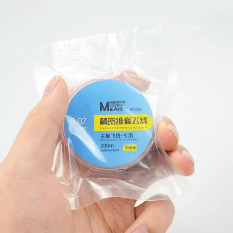 200m Mobile Phone Motherboard Precision Repair Flying Wire, MaAnt FX-001 0.01mm, MaAnt FX-002A 0.02mm Insulated, MaAnt FX-002 0.02mm Uninsulated, FX-009 0.009mm