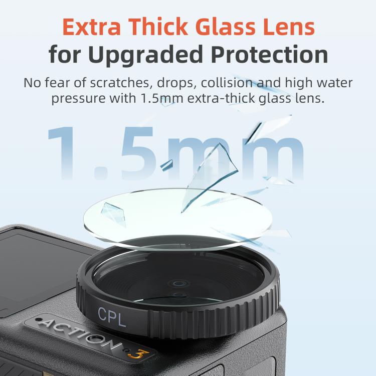 فلتر aMagisn لـ DJI Action 5 Pro / 4 / 3، UV، CPL، ND8+16+32+64، ND8+16+32+CPL