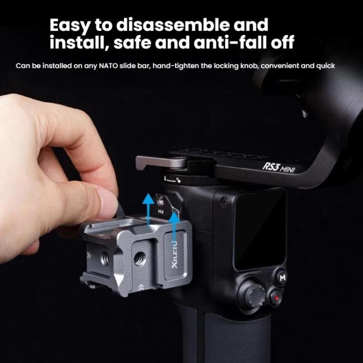 لمثبت سلسلة DJI Ronin، محول الحذاء البارد XILETU سريع الفك من NATO، XDS-14