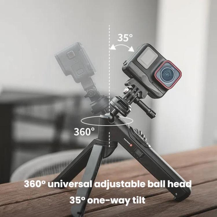 حامل ثلاثي محمول من PGYTECH Mantis Chargeing Grip، لكاميرا GoPro