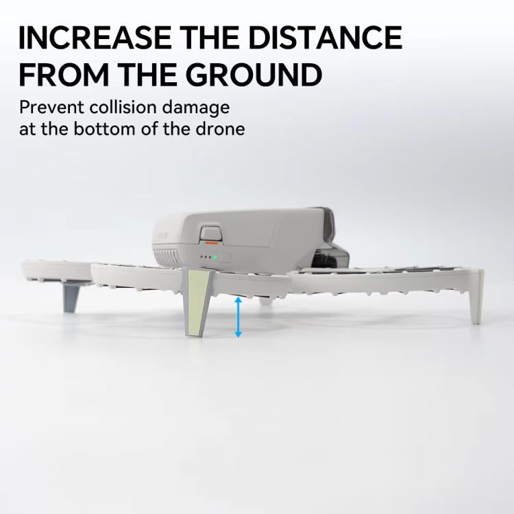 حامل معزز مضيء قابل للطي والفصل لـ DJI Flip RCSTQ، حامل واقٍ مقاوم للسقوط والخدش، زوج واحد من الحوامل الثلاثية + ملصق