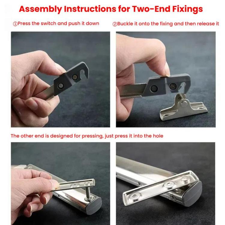 Cabinet Door Upper Flap Support Rod Folding Spring Hinge Adjustable Pneumatic Rod, Randomly Stop