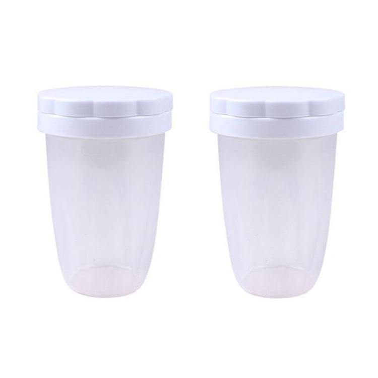 2pcs Plastic Baking Cocoa Powder Sprinkler Flour Sifter