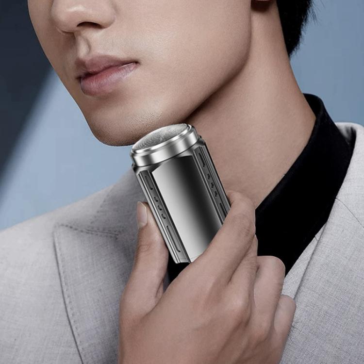 Portable Electric Shaver for Men with LCD Display – Travel-Friendly Mini Shaver, USB Type-C Fast Charging, Waterproof & Washable Design, 6-blade Head Dark Metallic Gray, Floating Blade Dark Metallic Gray, 6-blade Head Black, Floating Blade Black