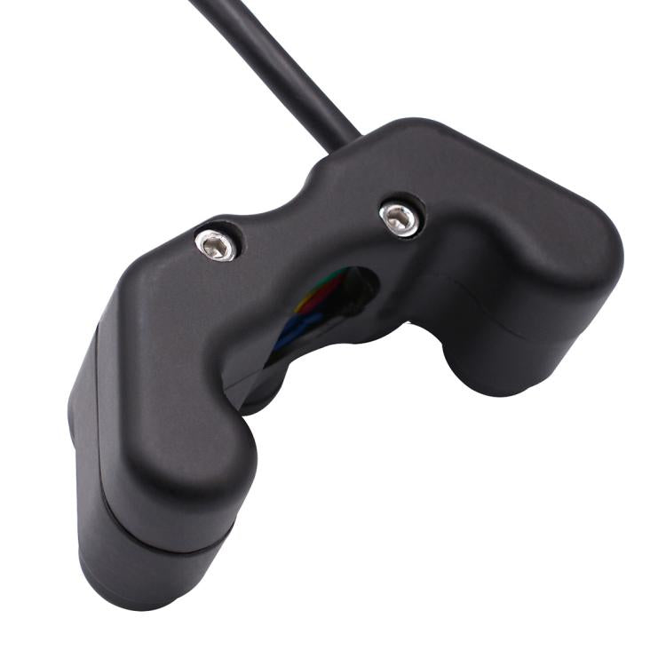 Motorcycle Headlight Auxiliary Light Horn Switches Aluminum Alloy Five-position Faucet Switches with Light, Plastic Five-position