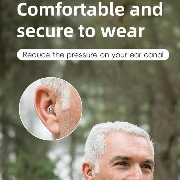 Elderly Hearing Aids Invisible Sound Amplifier Noise Reduction Collector With Digital Display Charging Compartment